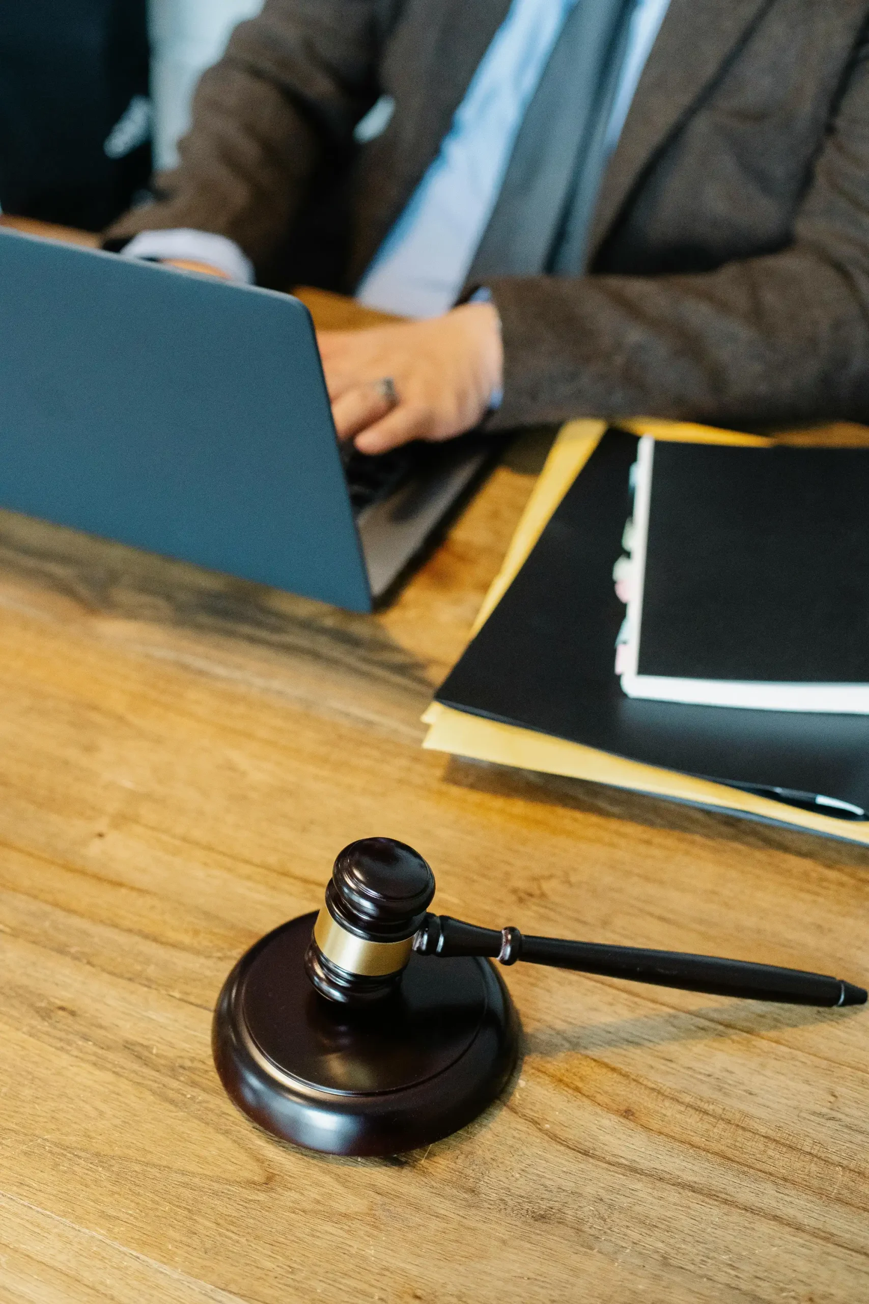 Legal digital marketing professional managing online campaigns for law firm