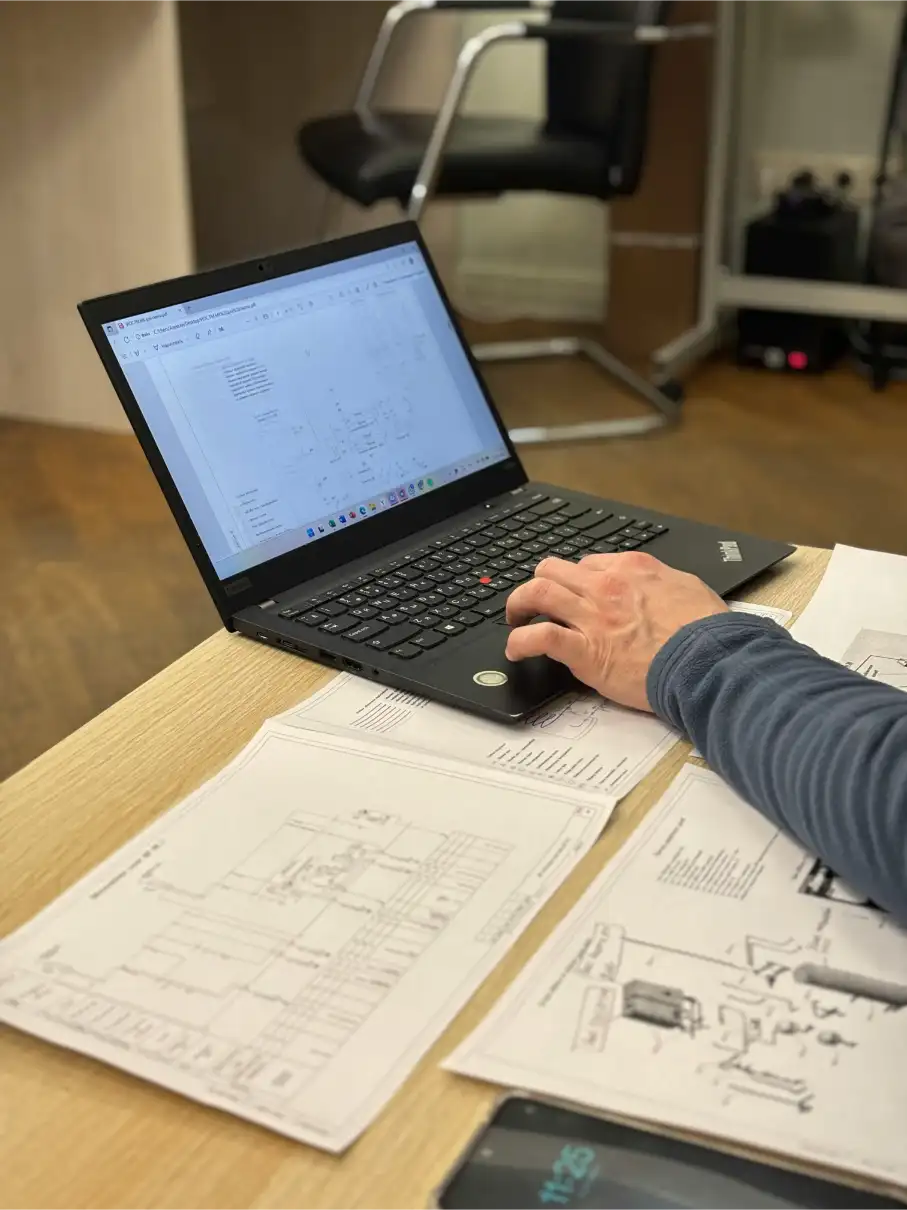 Procurement specialist managing construction supplier orders and tracking project materials