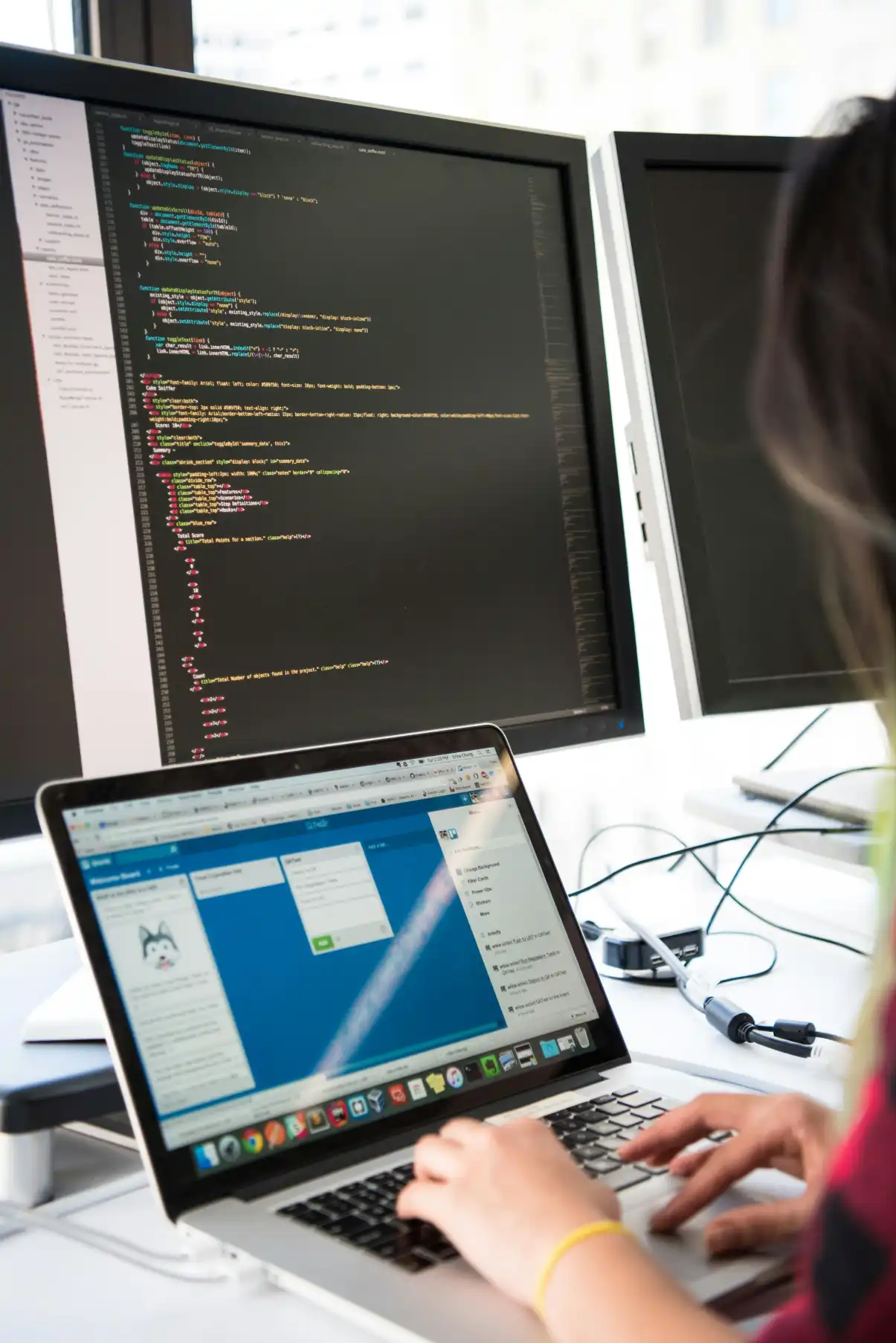 Web Development and Design Professional working on insurance websites