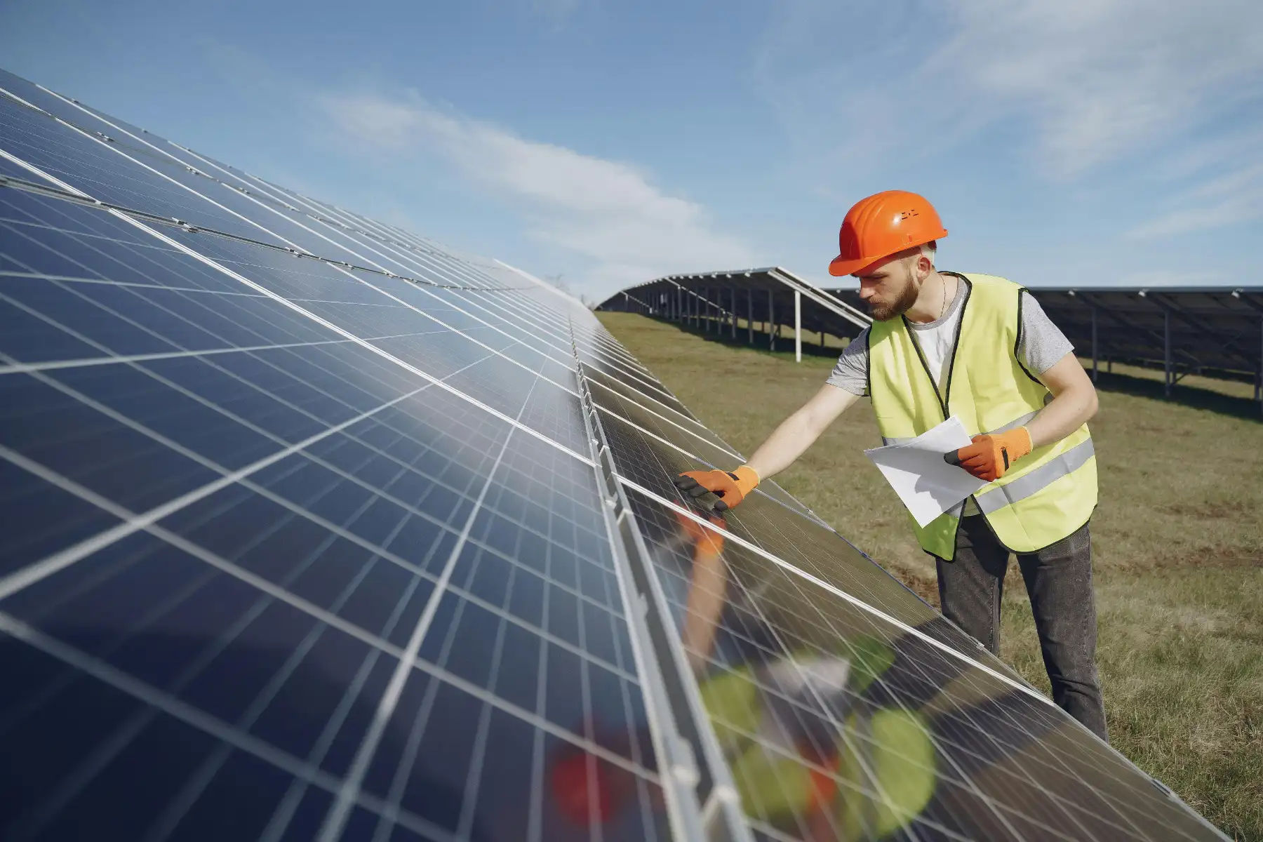 Renewables project analyst managing solar and wind energy project trackers and reporting