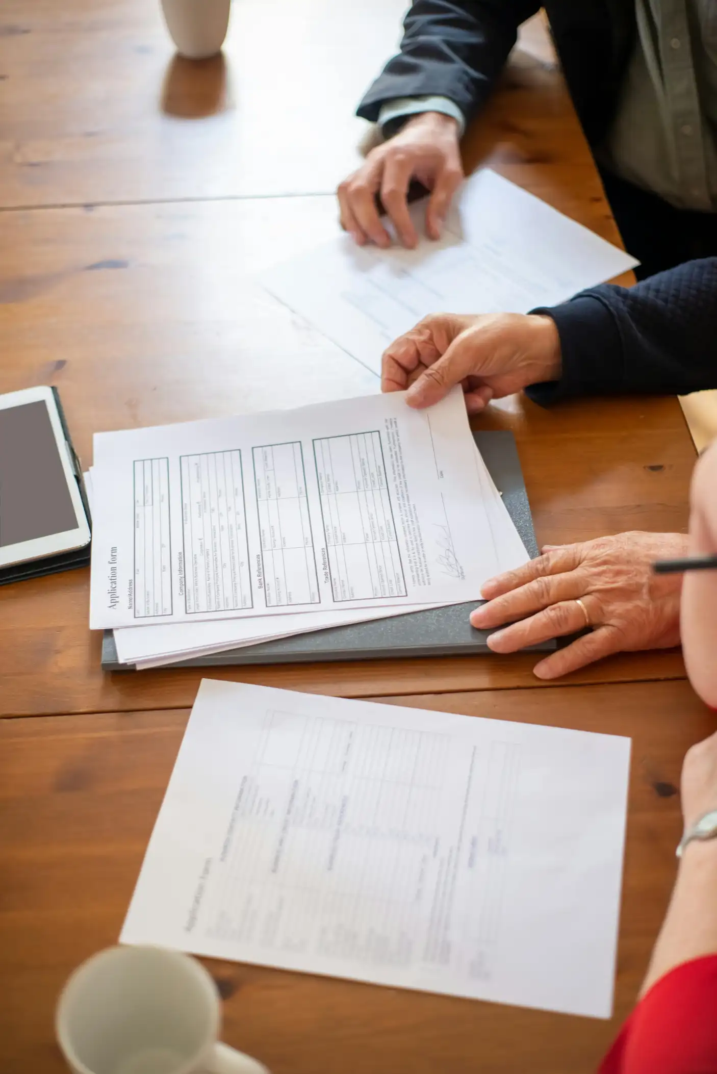 Document review specialist analyzing legal contracts and litigation files