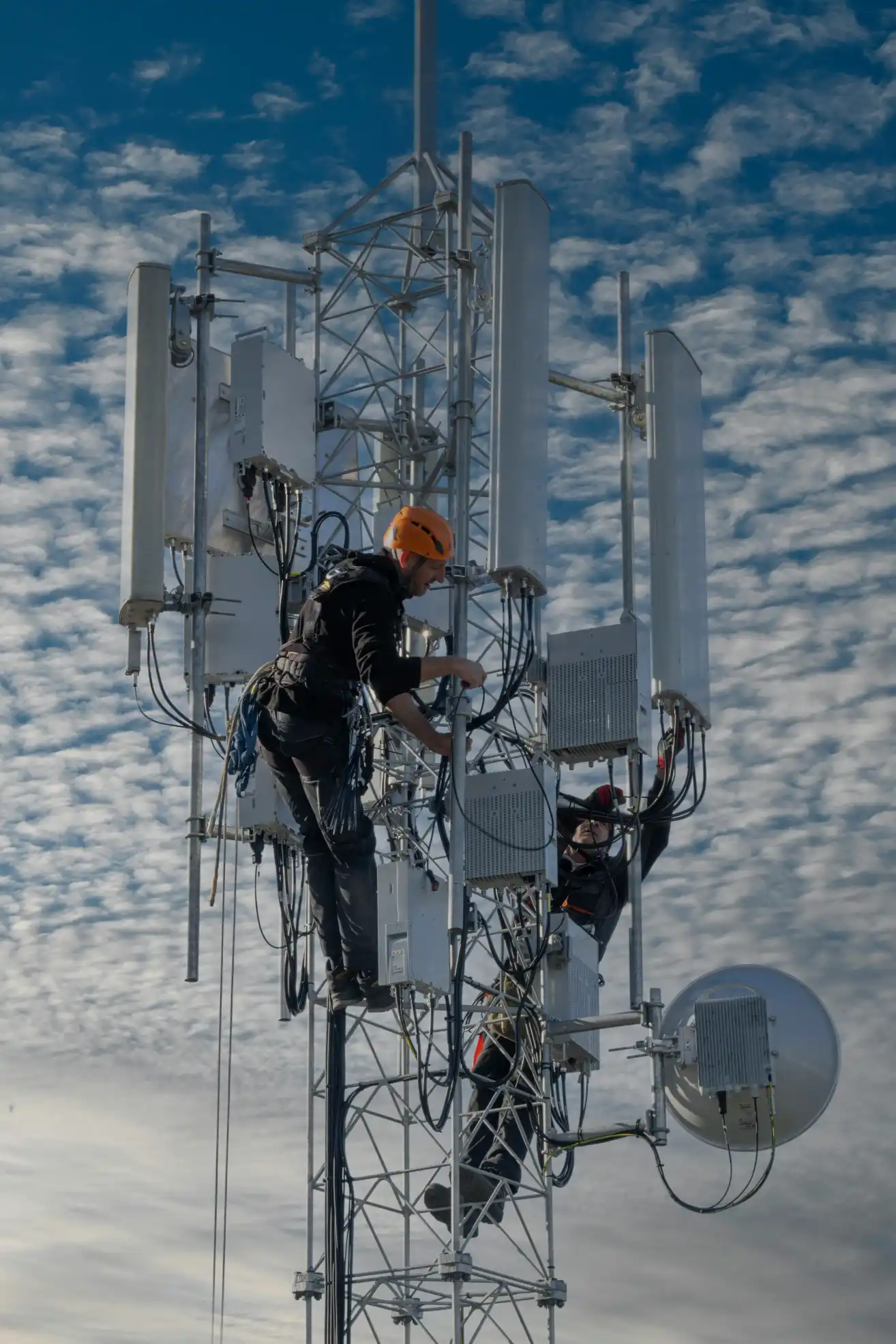 Wireless Network Engineer monitoring telecom infrastructure and optimizing connectivity