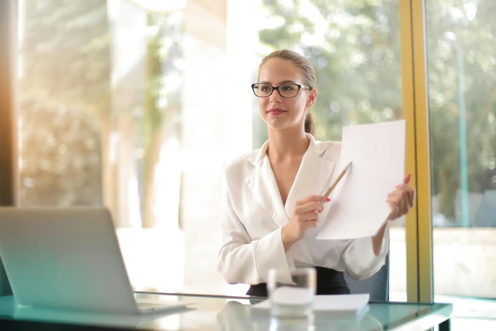 Insurance policyholder services representative assisting customers