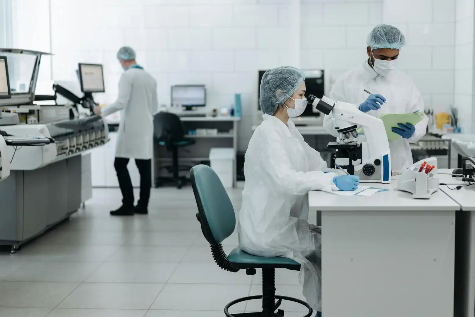 Clinical Research Associate verifying clinical trial data