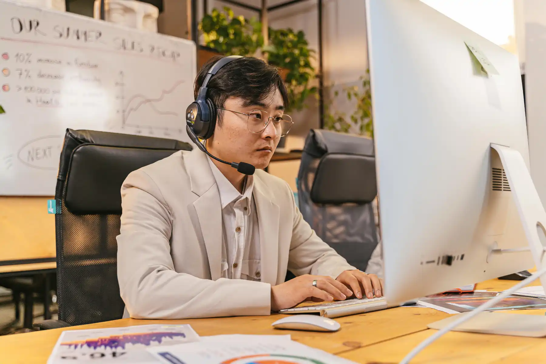 Grid Operations Analyst reviewing power system performance